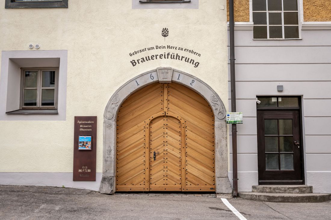 Eingang in das Hofbräuhaus Traunstein Museum
