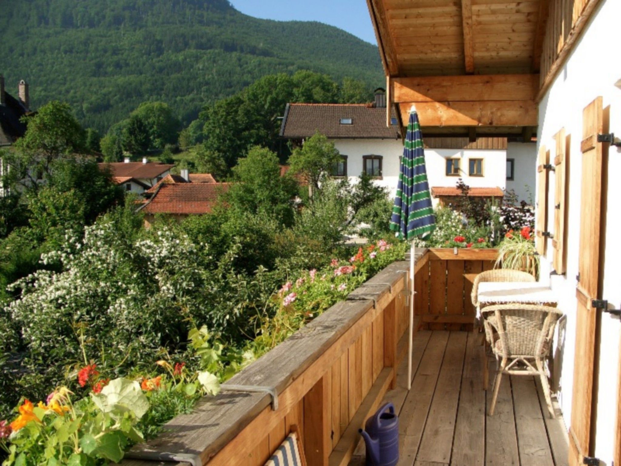 Blick vom Balkon