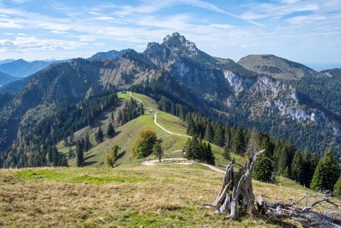 Der Wanderweg zur Piesenhausener Hochalm bietet atemberaubende Ausblicke