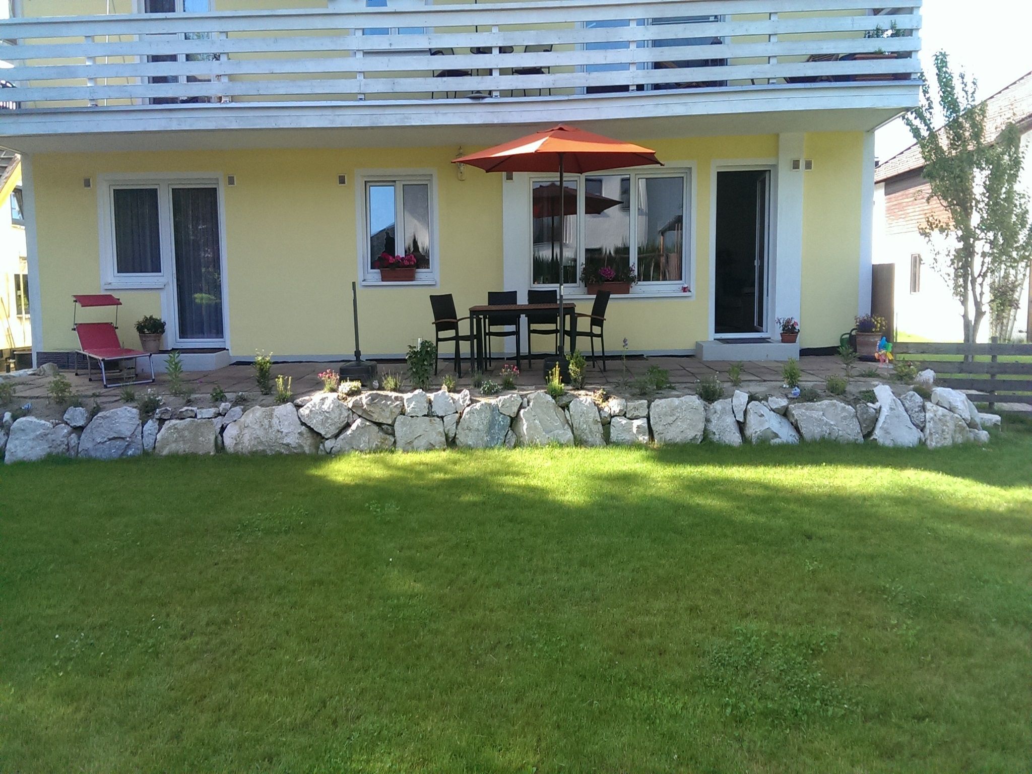 Blick auf die Terrasse