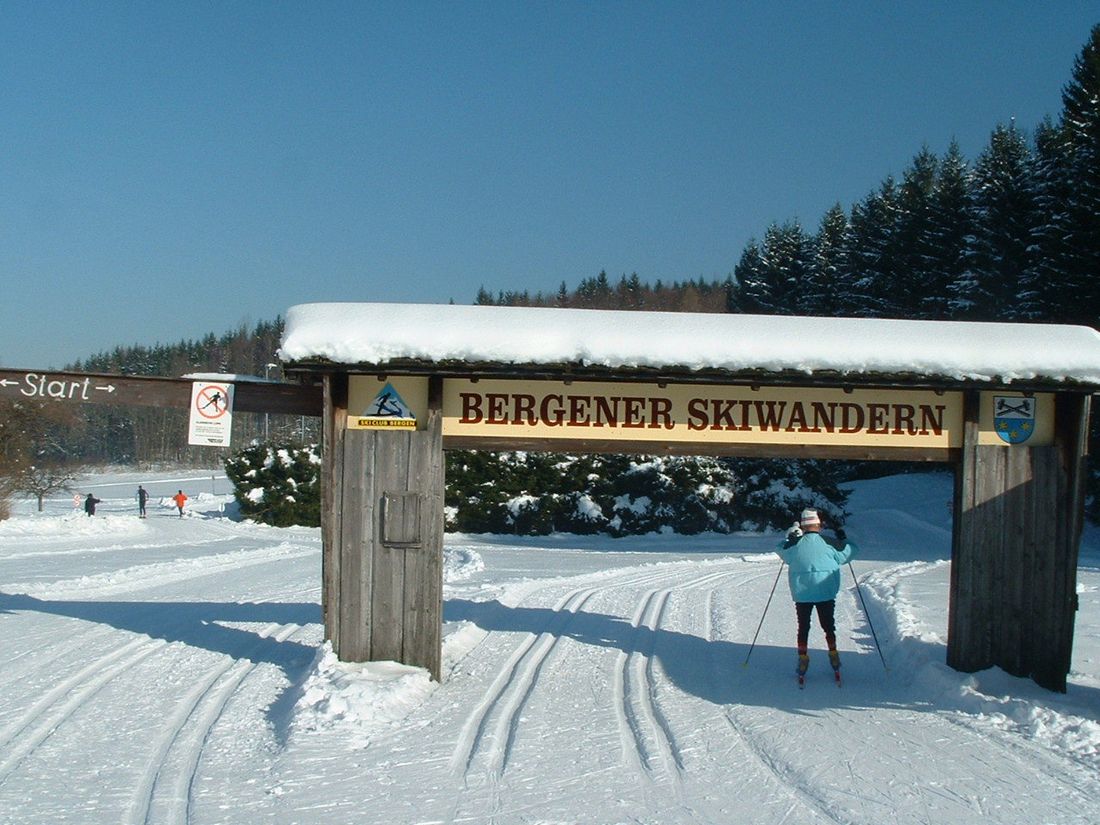 Langlaufloipe Bergen