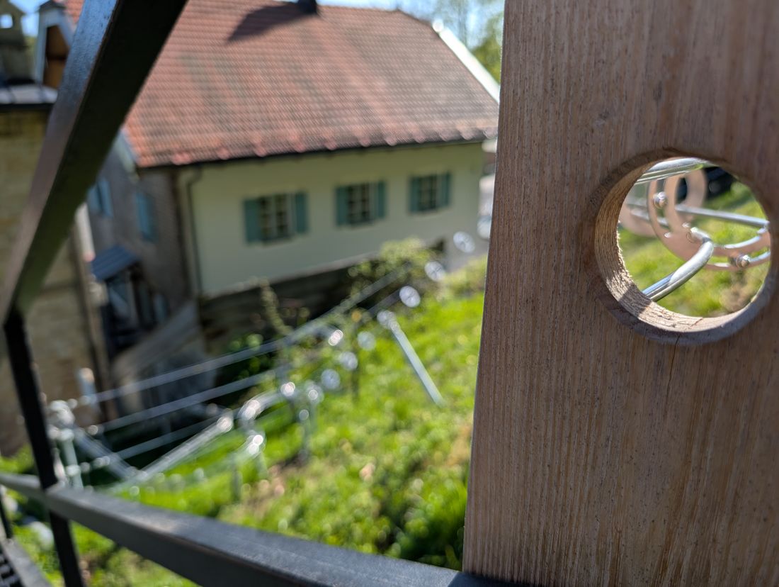 Kugeleinwurf der Bahn auf halber Strecke