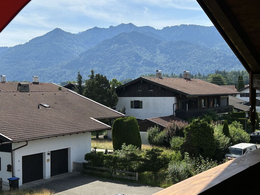 Blick vom Balkon