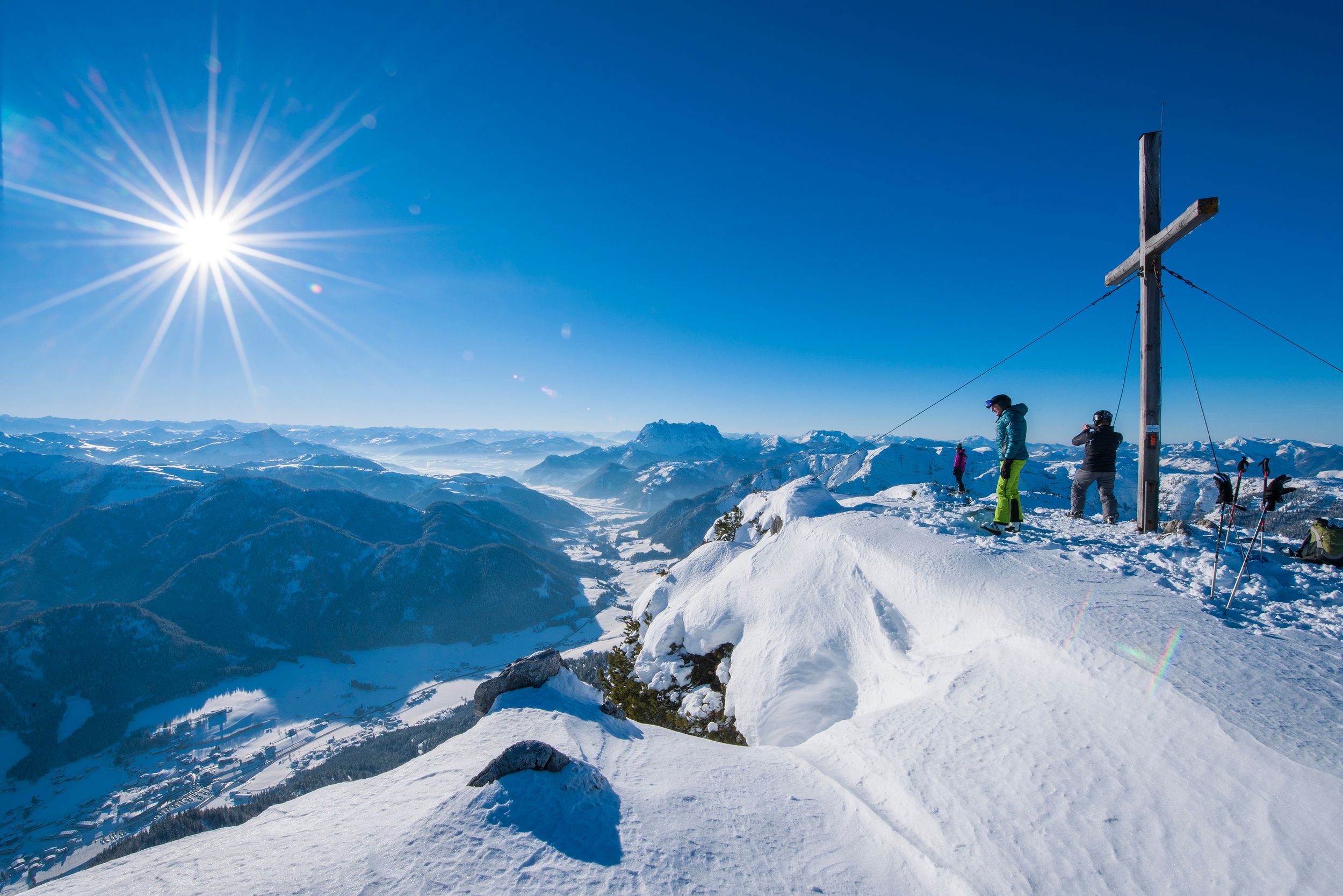 Skifahren im Skigebiet Steinplatte