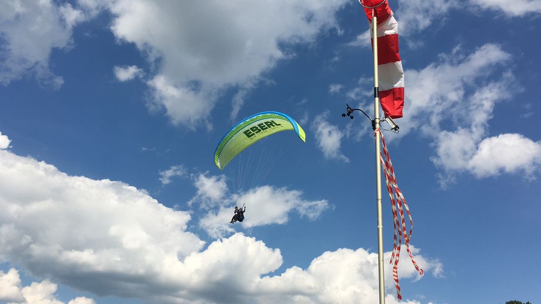 Schirm und windfahne