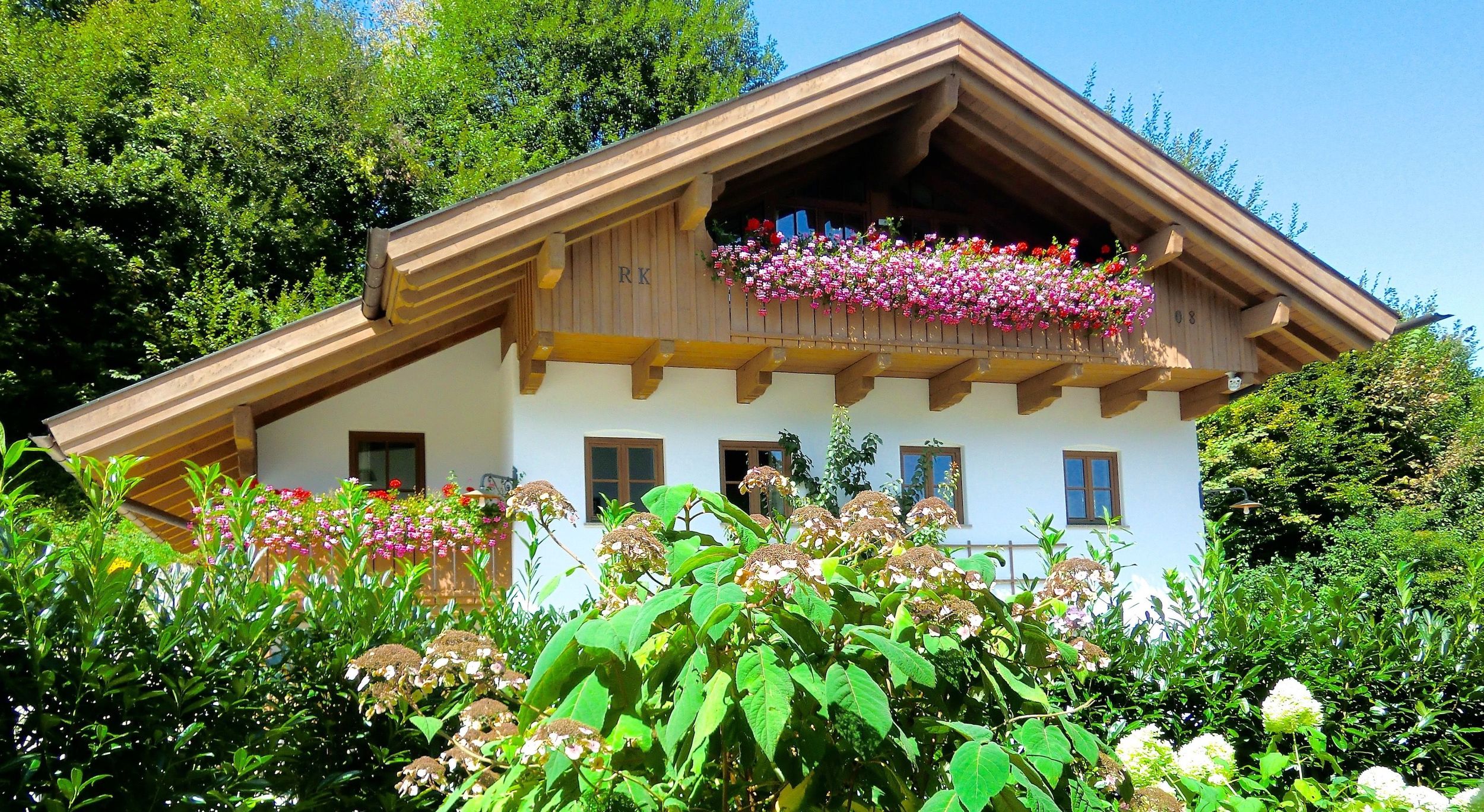 Ferienhaus im Sommer