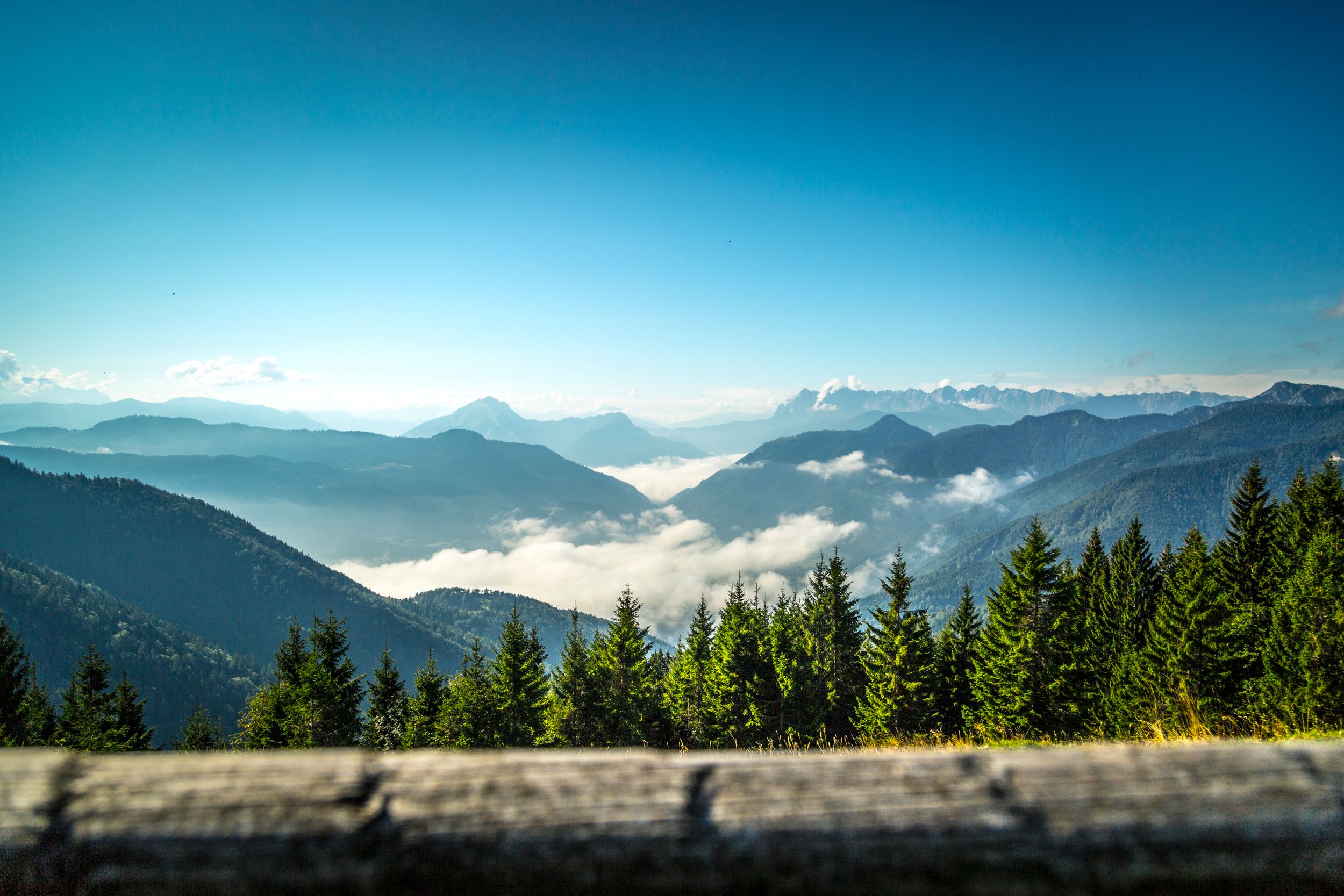 Ausblick in die Zentralalpen